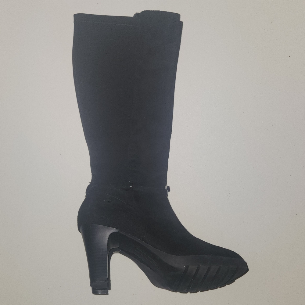 Dana Buchman Elegant Knee High Elegant Women's Faux Suede Black Boots Size 9